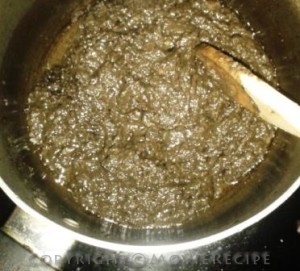 cooked onion garlic paste