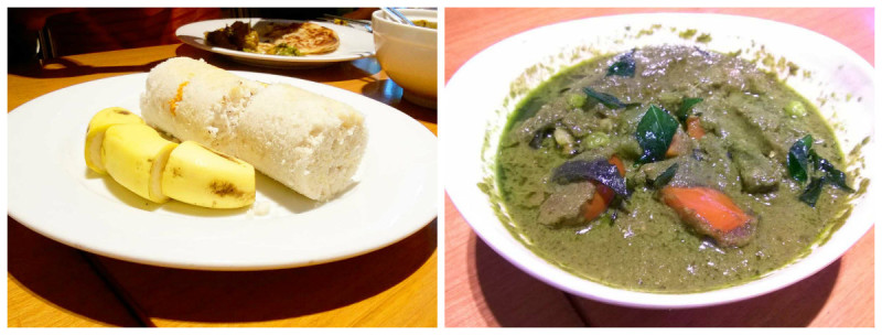 Kola Puttu with Nilagari Kai Korma at Sheraton Pune