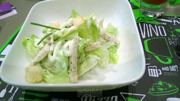 caesar salad at 212 cafe