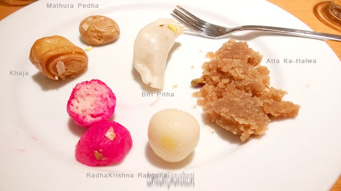 Desserts at Navratri Bhog, Sheraton Pune