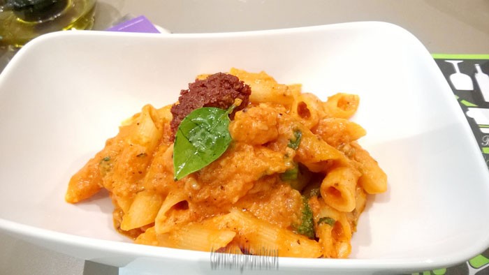 sundried penne pasta at 212 cafe