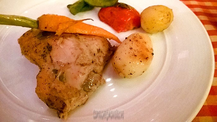 roast chicken at La Terrazza - Hyatt Regency Pune