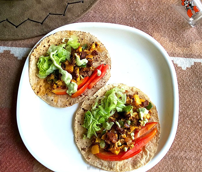 goan sausage tacos