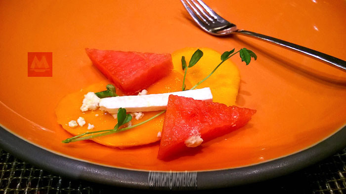 Prego, Wesitn, Pune: mango-watermelon-feta-salad