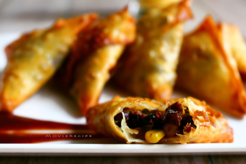 Mexican Black beans samosa