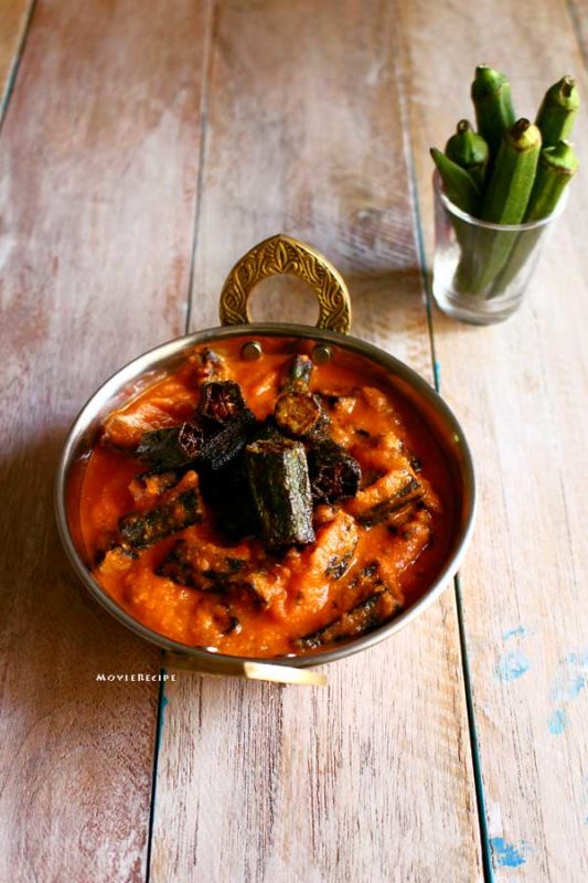 bhindi makhani gravy pinterest