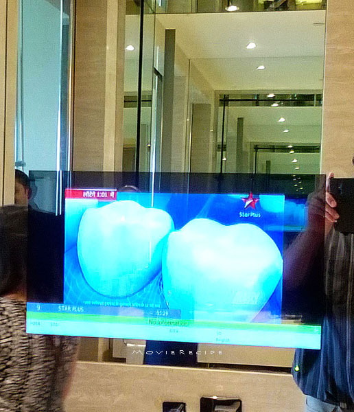 conrad bathroom TV
