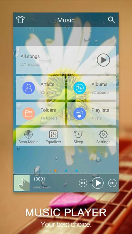 music-player Android -leopard-v7
