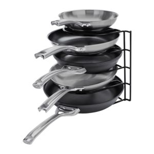organize kitchen pans storage racks