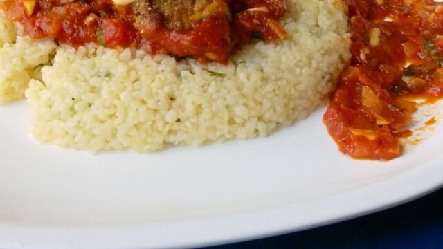 Chicken Parmesan with Bulgur