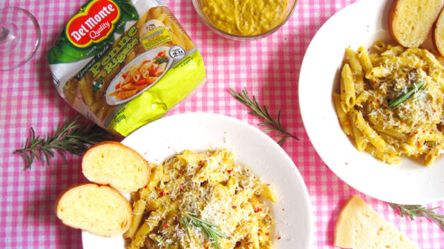 Roasted Pumpkin Bolognese Pasta