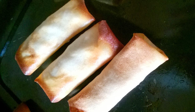 crispy tofu spring rolls