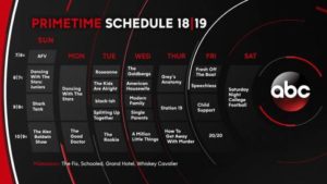 ABC Primetime Schedule 2018-19