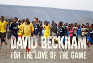 David Beckham enjoying the game at Ali Addeh Refugee Camp in Djibouti