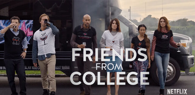 friends from college cast trailer release reviews