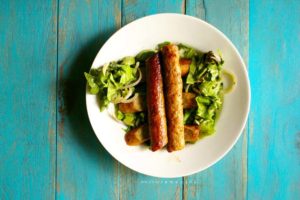 how to make seekh kebab salad 1
