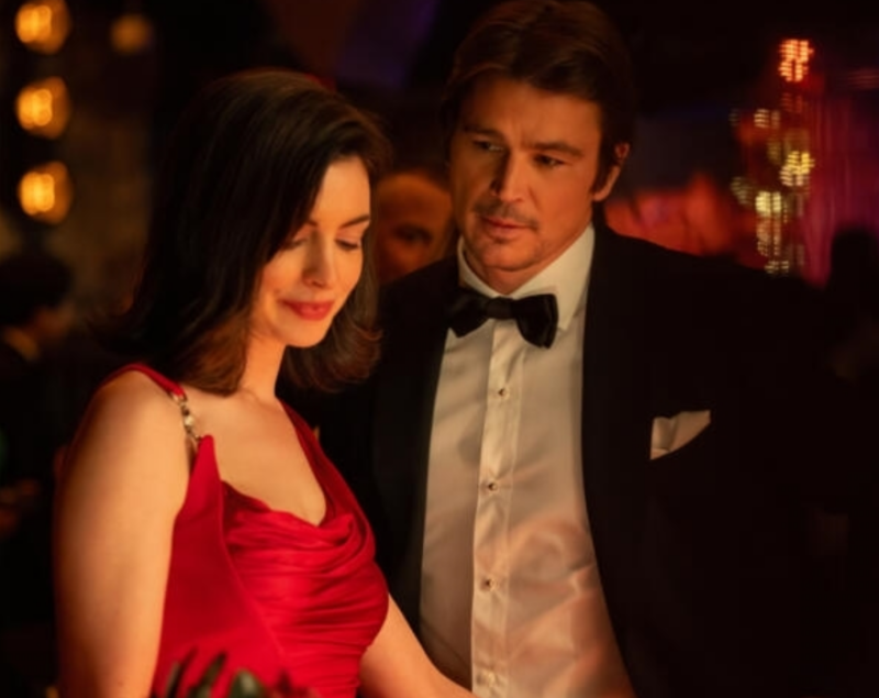Anne Hathaway stars as Verity Crawford and Josh Hartnett as Jeremy Crawford in director Michael Showalter’s VERITY movie.