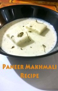 paneer makhmali recipe