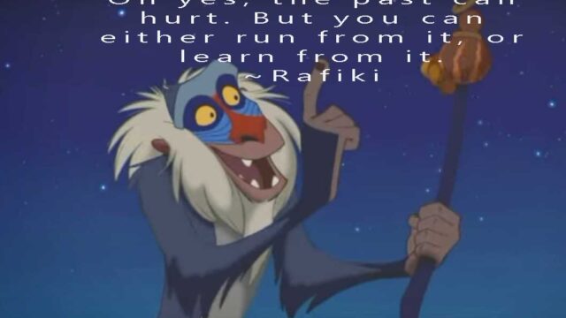 Rafiki, from The Lion King on Past