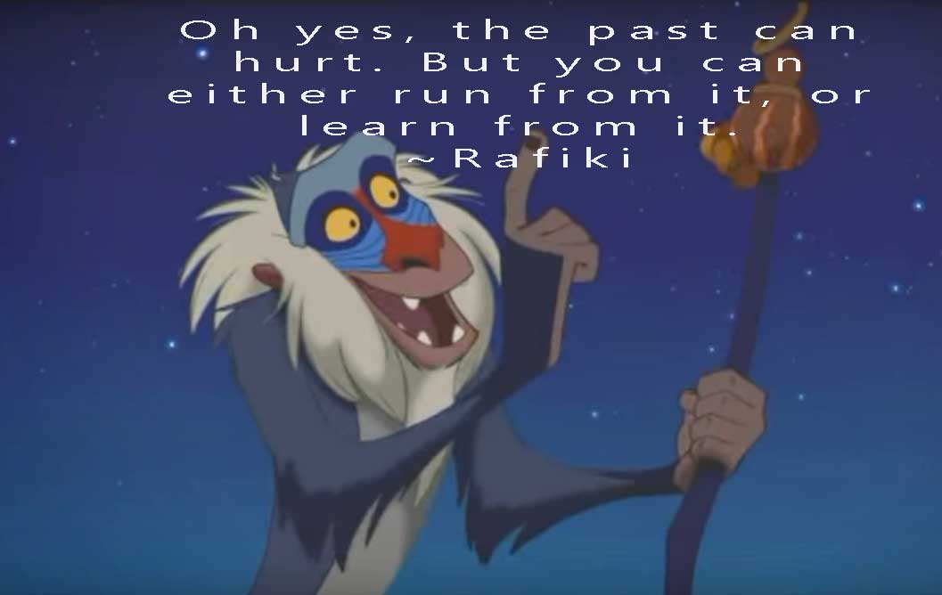 Rafiki, from The Lion King on Past