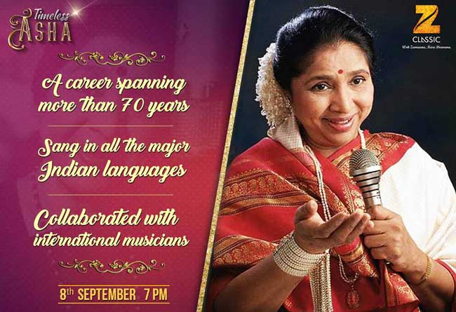 Timeless Asha Concert on Zee Classic this September
