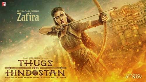 Zafira in thugs of hindostan